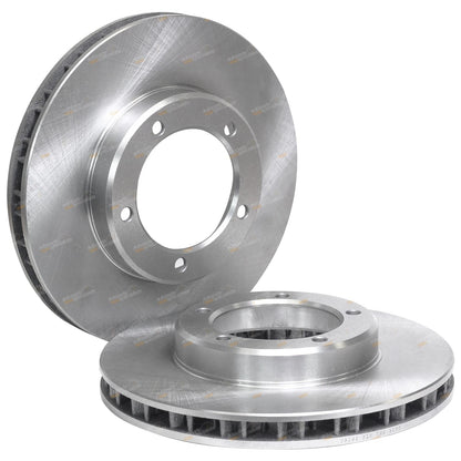 2 x Front Rotors + Pads Kit for Landcruiser HZJ105 HZJ78 HZJ79 (1998–2007)