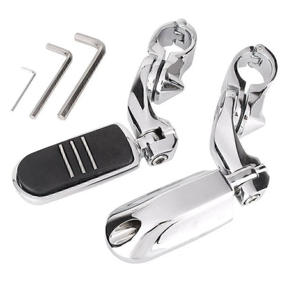1-1/4" Adjustable Engine Guard Highway Foot Pegs for Harley
