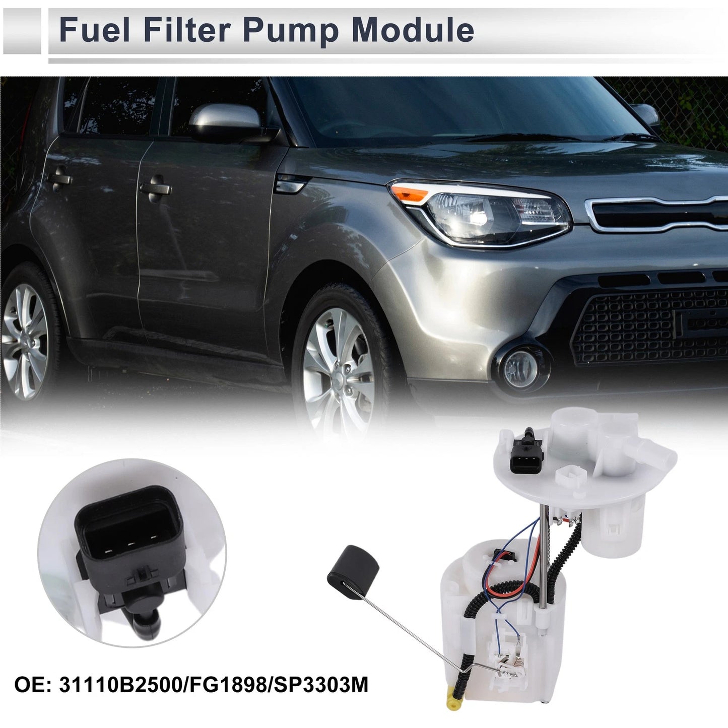 Fuel Pump Assembly for Kia Soul 2014-2015 L4 1.6L 2.0L Gas Hatchback