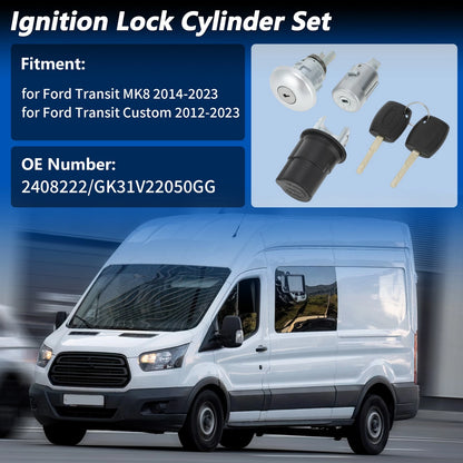 Door Lock Cylinder Set for Ford Transit MK8 (2014-2023)