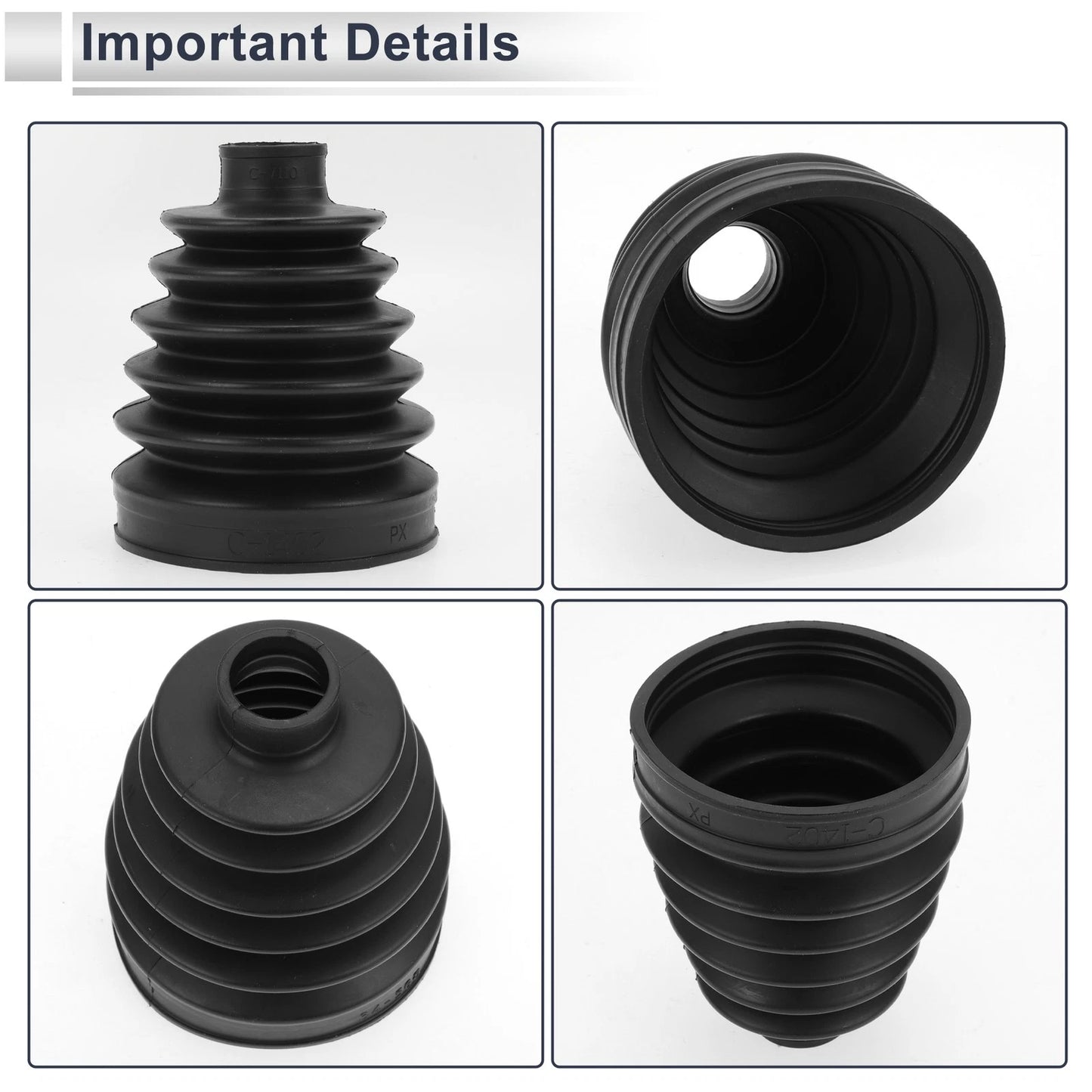 Outer CV Joint Boot Kit with Clamps for BMW X3 (2004 - 2010)