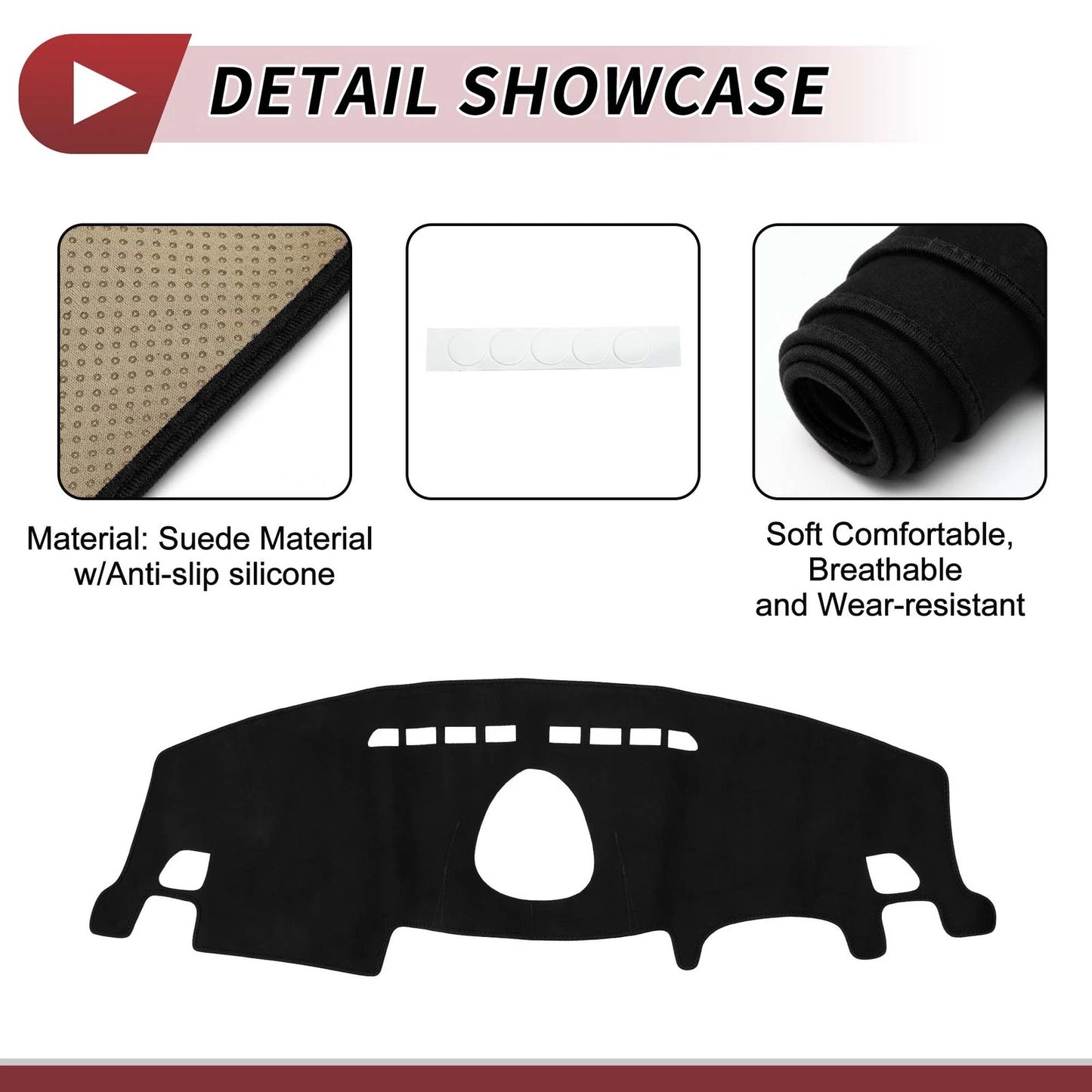 Dashboard Cover Mat for BMW Mini Clubman F54 (2015-2024) Sun Protector Black