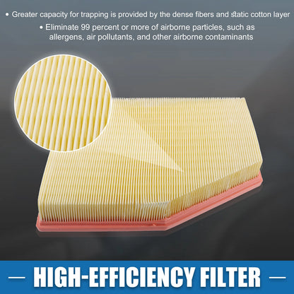 Cabin Air Filter & Engine Air Filter for BMW E60 525i L6 2.5L (2005-2010)