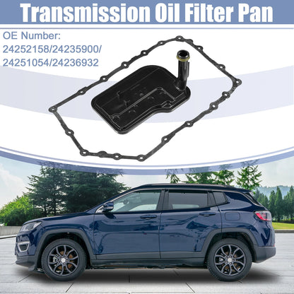 Trans Oil Filter Pan Gasket Kit for Cadillac ATS CTS & Chevy SS (2013-2017)