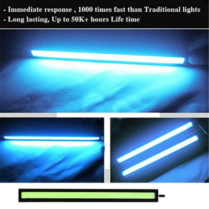 12V Waterproof LED Strip Light Bar for Camping Caravan Boat Car - Ice Blue