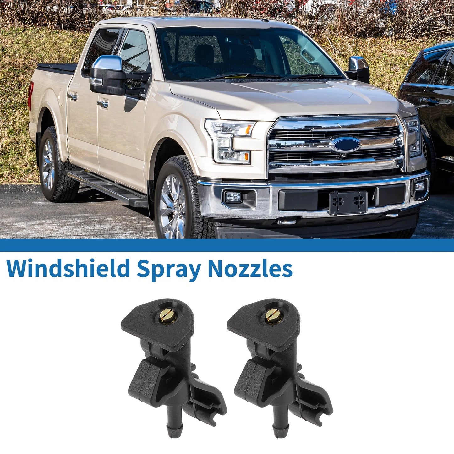 Front Windshield Washer Nozzles for Ford Explorer (2011-2018)