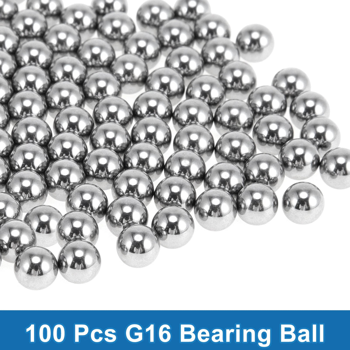 7.9mm 100 Pcs Bearing Ball Steel G16 Precision Ball Silver Tone