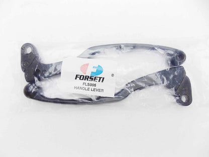 Black Forseti Front Brake & Clutch Lever Set for Yamaha DT250 (1977-1981)