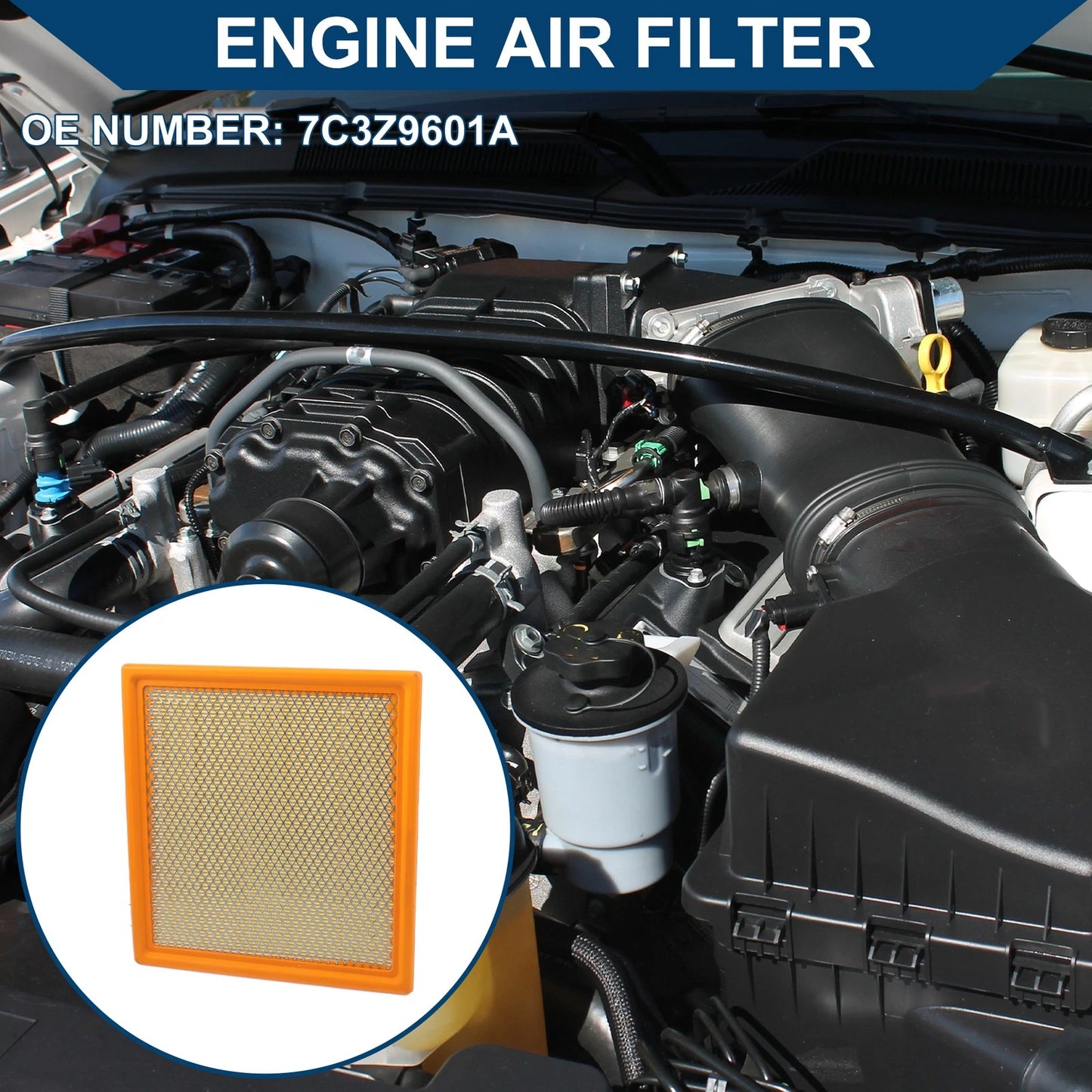 Engine Air Filter for Ford Expedition 3.5L 5.4L (2007-2024) 1 Pcs