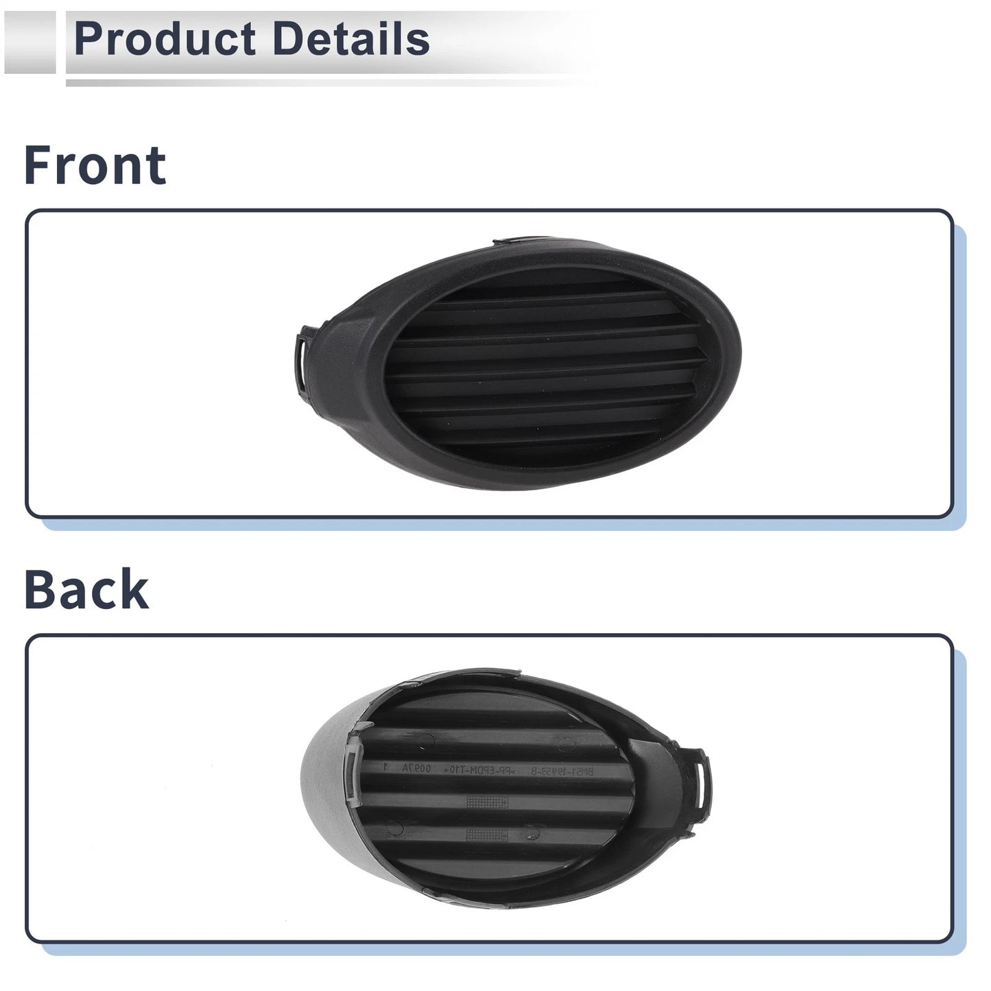 Front Right Fog Light Grill for Ford Focus (2012-2014)
