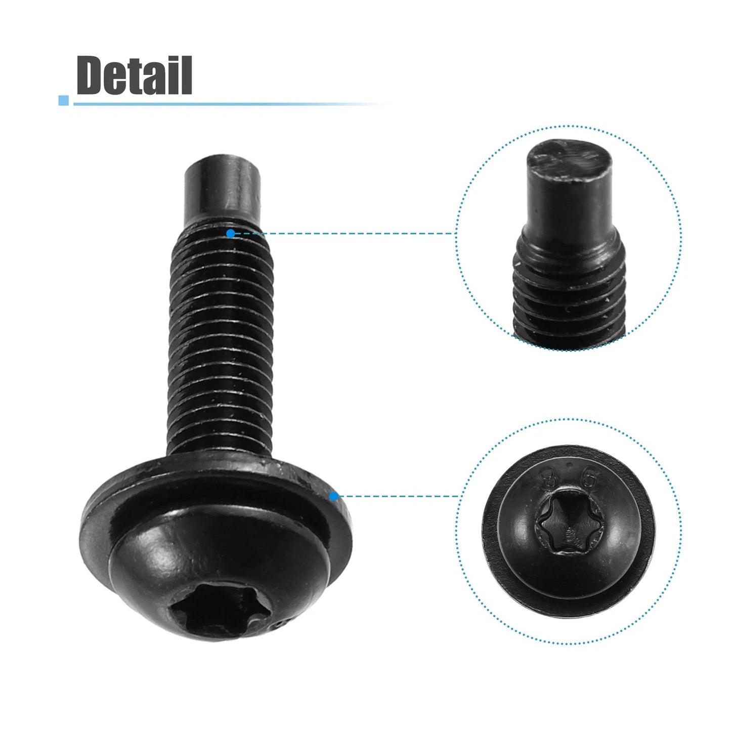 8pcs Extra Long Hard Top Torx Screws for Jeep Wrangler (2007-2018)