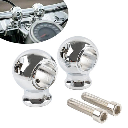 32mm 1.25" Fat Handlebar Risers Clamp Chrome for Harley Touring
