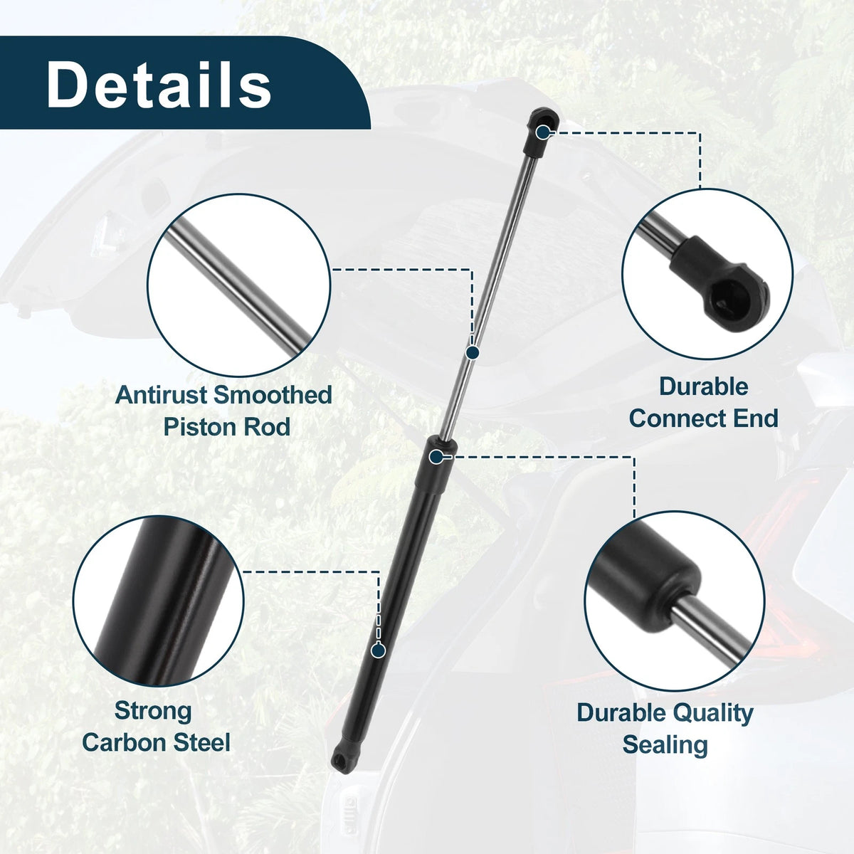 Tailgate Lift Supports Struts for Hyundai i10 1.0L 1.2L (2010-2023)
