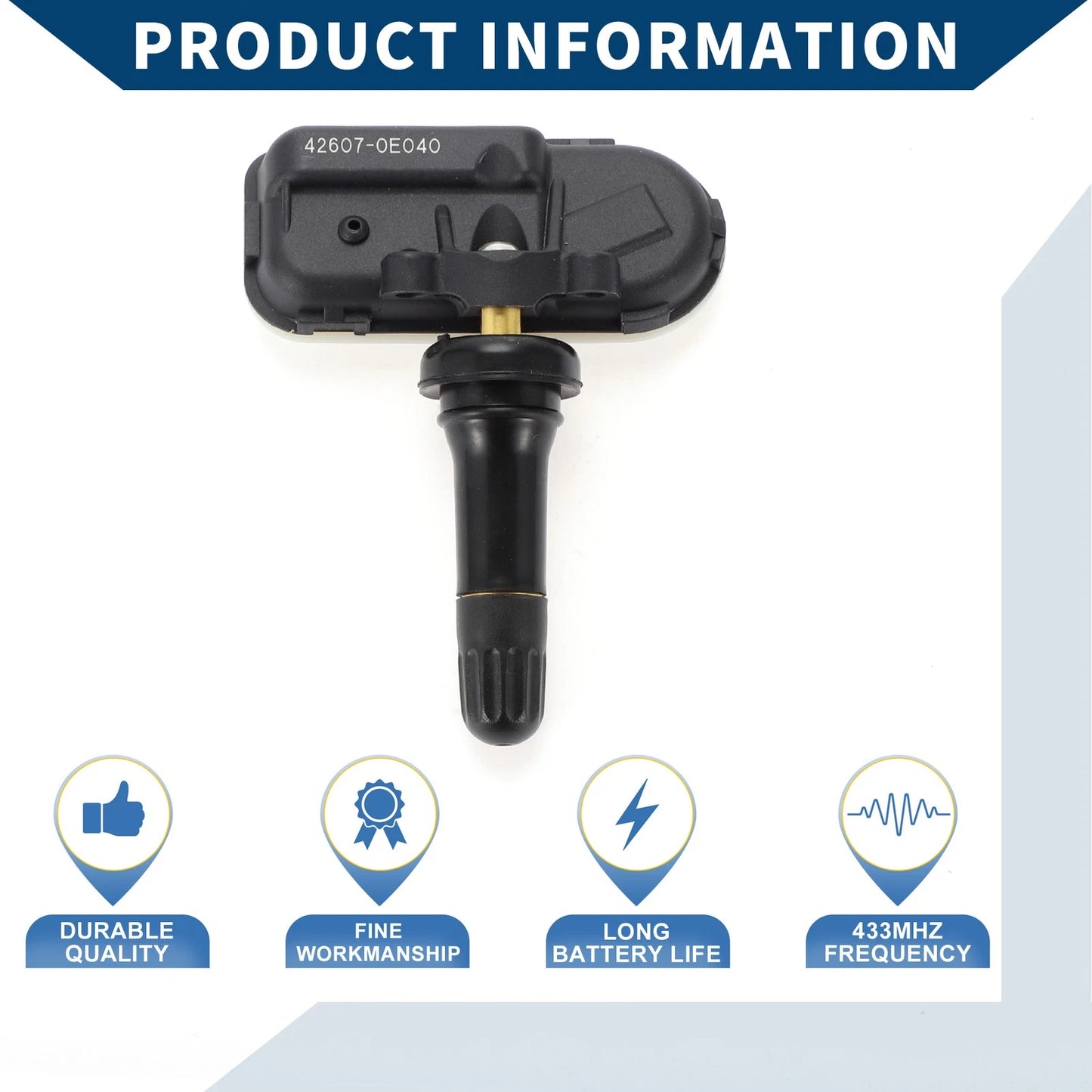 Tire Pressure Sensor 433MHz for Mazda CX-9 (2007-2015) 1 x Pcs