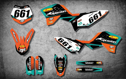 Custom Graphics Kit VITAL Style Decals for KTM 65 (2009-2015)