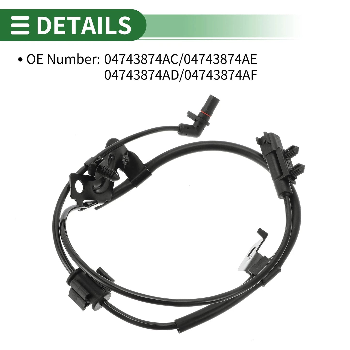 1 x ABS Wheel Speed Sensor for Dodge Journey Right Rear