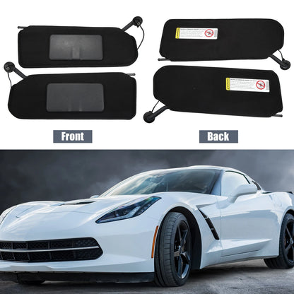 1 Pair Auto Sun Visor with LED Lights for Chevrolet Corvette C5 (1997-2004)