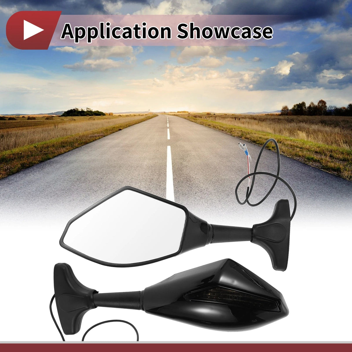 Set / Rear View Mirrors for Suzuki GSX-R600 GSX-R750 (2003–2017)