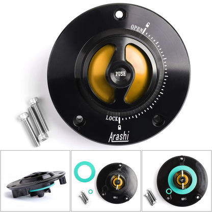 Keyless Fuel Gas Tank Cap Cover for Suzuki GSF650, GSF1200S (2007-2018)