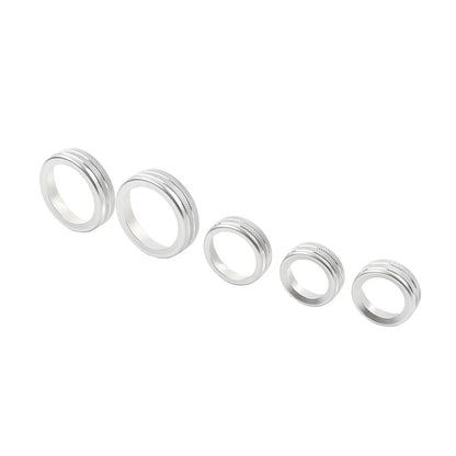 5 x Silver AC Headlight Radio Switch Knob Rings for Ford Maverick (2022-2023)