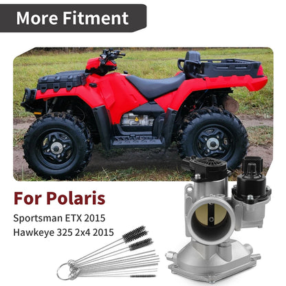Throttle Body Assembly w/ Clean Brushes 2x4 for Polaris Hawkeye 325