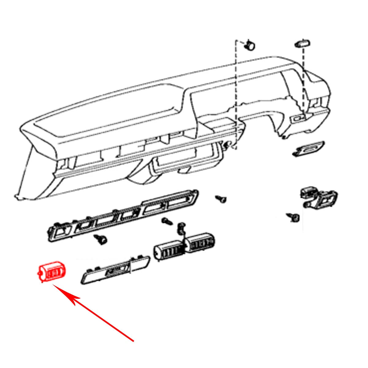 Air Vent for Toyota Corolla Sprinter Sedan 1991-2000