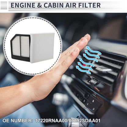 Engine Cabin Air Filter Combo for Honda Civic 1.8L (2006-2011)