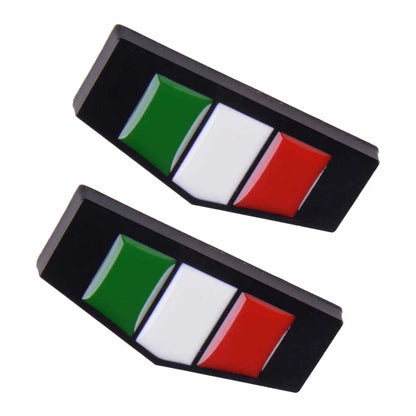 Metal Italy Flag Car Fender Emblem Badge Decal Sticker