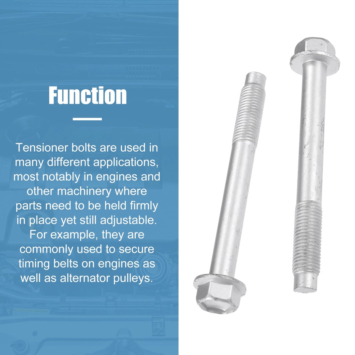 M12x1.5mm Tensioner Bolts for Toyota Corolla (1998-2008)