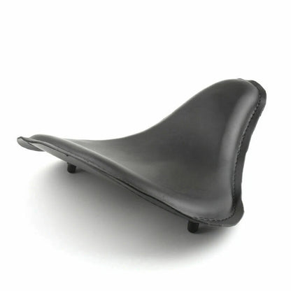 Black Leather Solo Slim Seat for Bobber Chopper Custom (2015-2023)