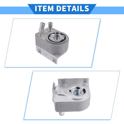 Engine Oil Cooler with Seals & Bolt for Jeep Renegade Cherokee (2015-2023)