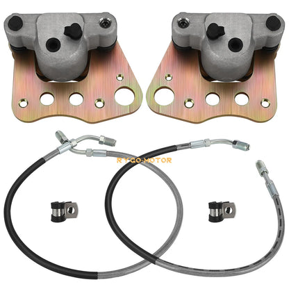 2 x Front Brake Calipers & Hose Lines for Polaris Magnum 325/500 Xpedition 425 (1999–2000)