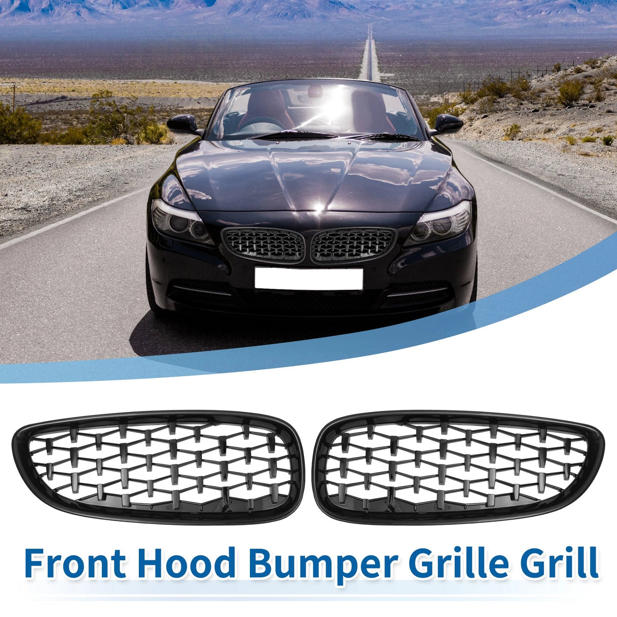 Hood Bumper Grille for BMW Z4 E89 (2009-2016)  Grilles