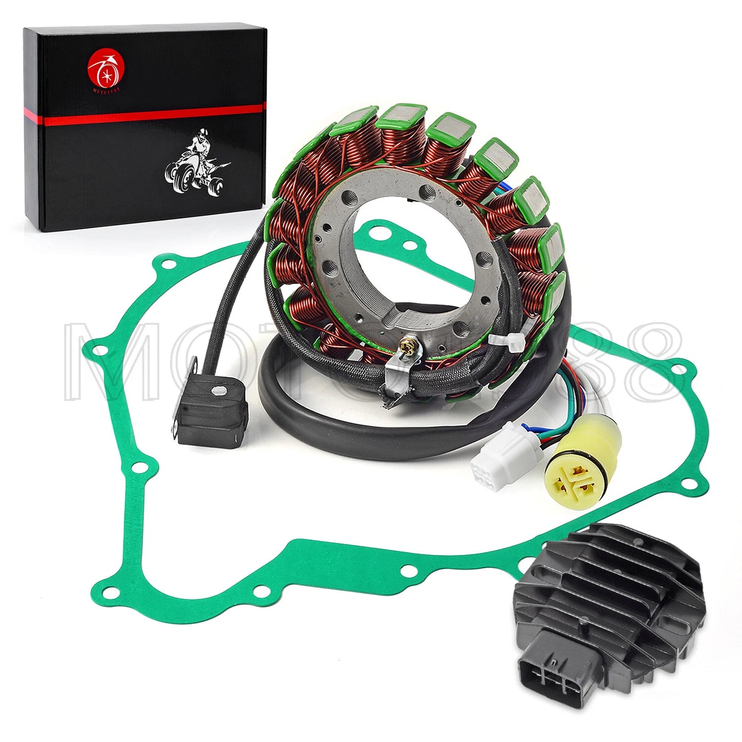 Stator & Regulator Rectifier W/Gasket Assy for Yamaha Grizzly (2007–2008)