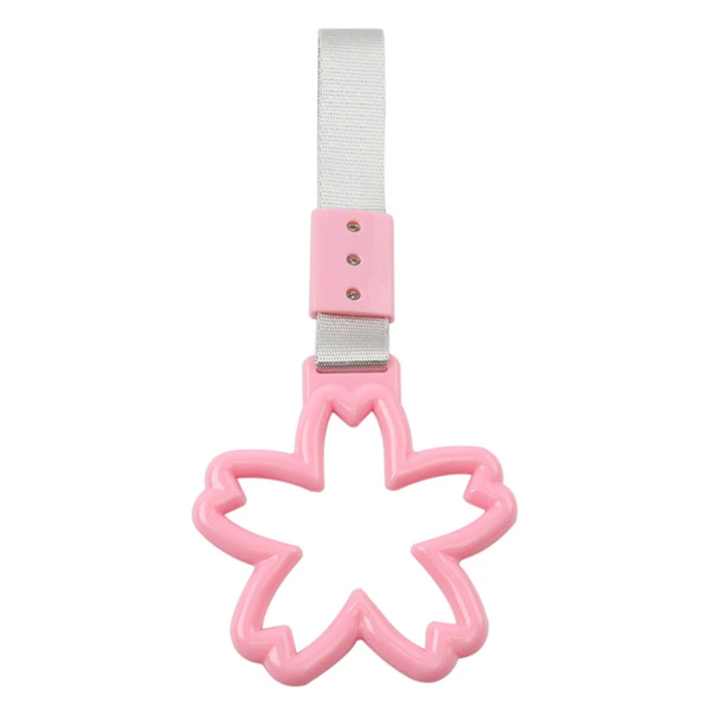 Pink Cherry Blossom Ring Handle Strap for Train Bus - Drift Charm Tools
