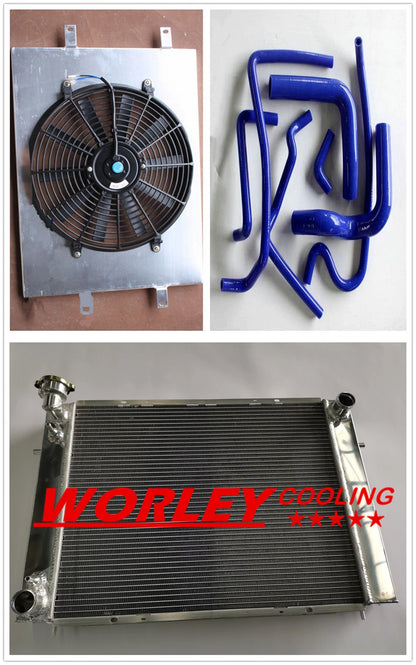 44mm Radiator & Shroud with Blue Hose for Commodore VL-VS (1986-1997)