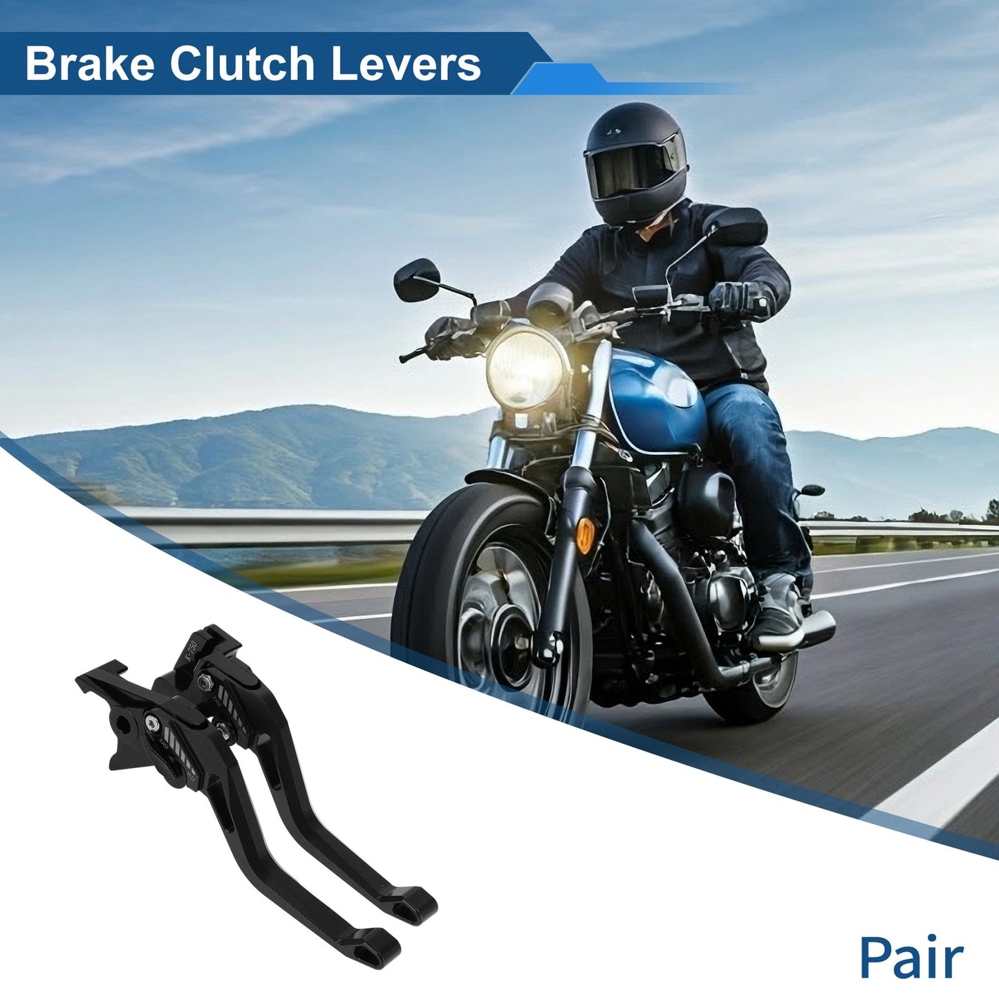 Adjustable Short Brake Clutch Lever 1 Pair for Kawasaki Z900 (2025–2025)