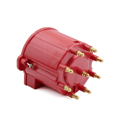 Red Ignition Distributor Cap and Rotor External Coil for Chevrolet DC 12V