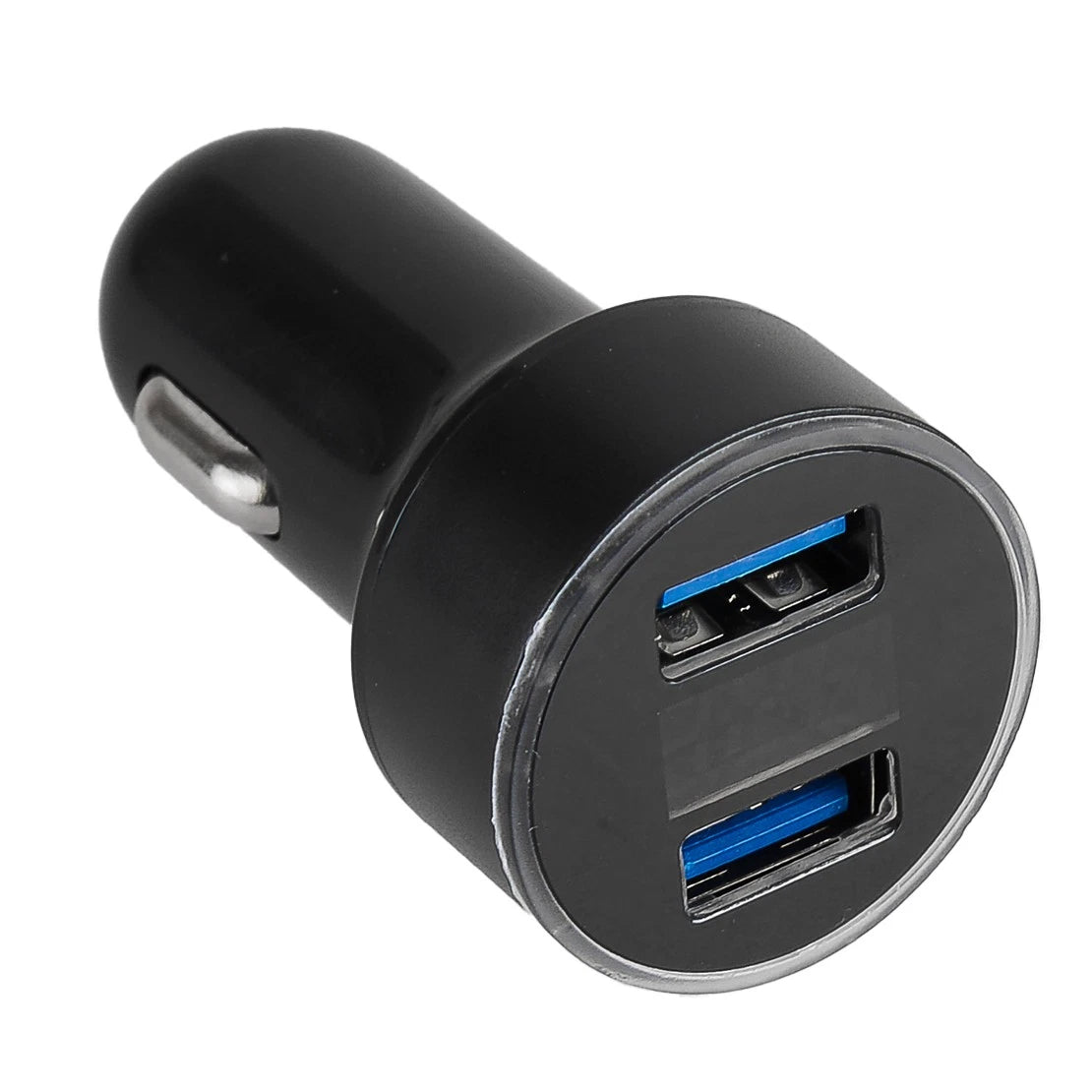 Dual Port USB Charger Socket with LED Voltmeter for Car 12V
