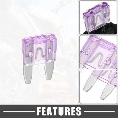 35A Mini Blade Style Fuse Set with 12 AWG Holder for Car