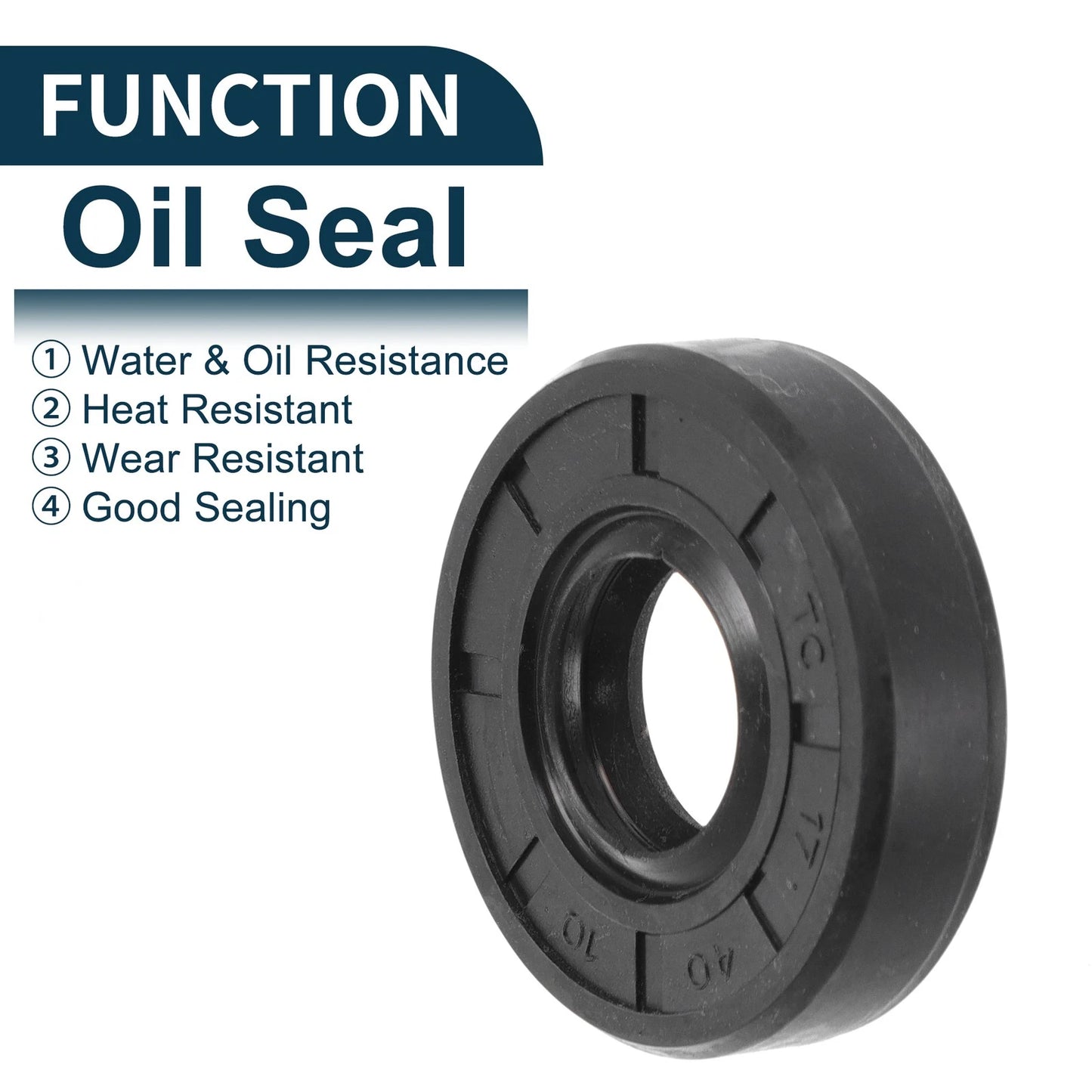 Oil Seal / 17x40x10mm / Rotary Shaft Seal NBR Rubber 5 Pcs for Make Model