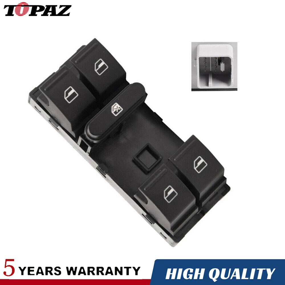 Master Power Window Switch for VW Golf MK5 MK6 Passat Touran (2003-2014)