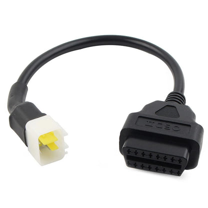 6 Pin OBD to 16 Pin OBD2 Diagnostic Scanner Tool Adapter Cable for Delphi