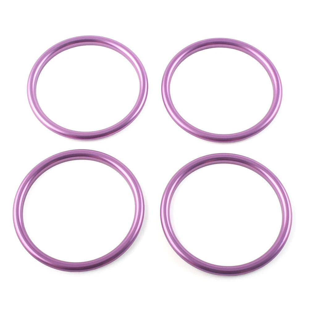 4x Air Condition Vent Outlet Trim Rings for Audi A1 S1 2010-2018 Purple