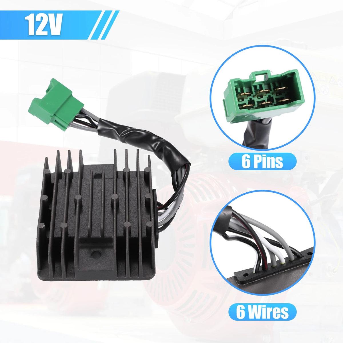 Car Rectifier Charging Module Assembly for Honda GX440 GX610 GX620 GX630