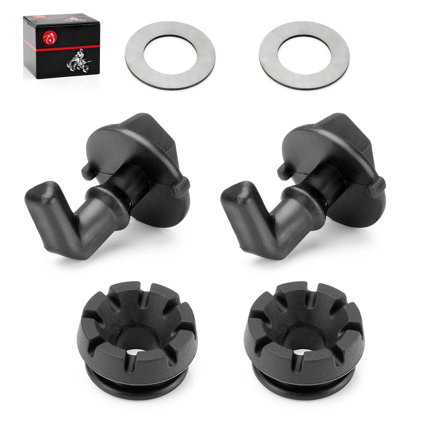 2 x Hood Latch Toggles Washer Kit for Polaris RZR 570/800/900 S4 (2007–2014)