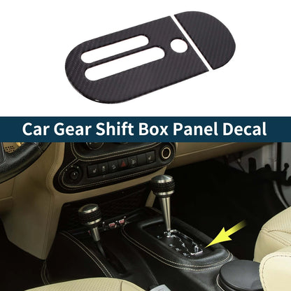 Gear Shift Box Panel Decal for Jeep Wrangler JK 2-Door & JKU 4-Door (2007-2010)
