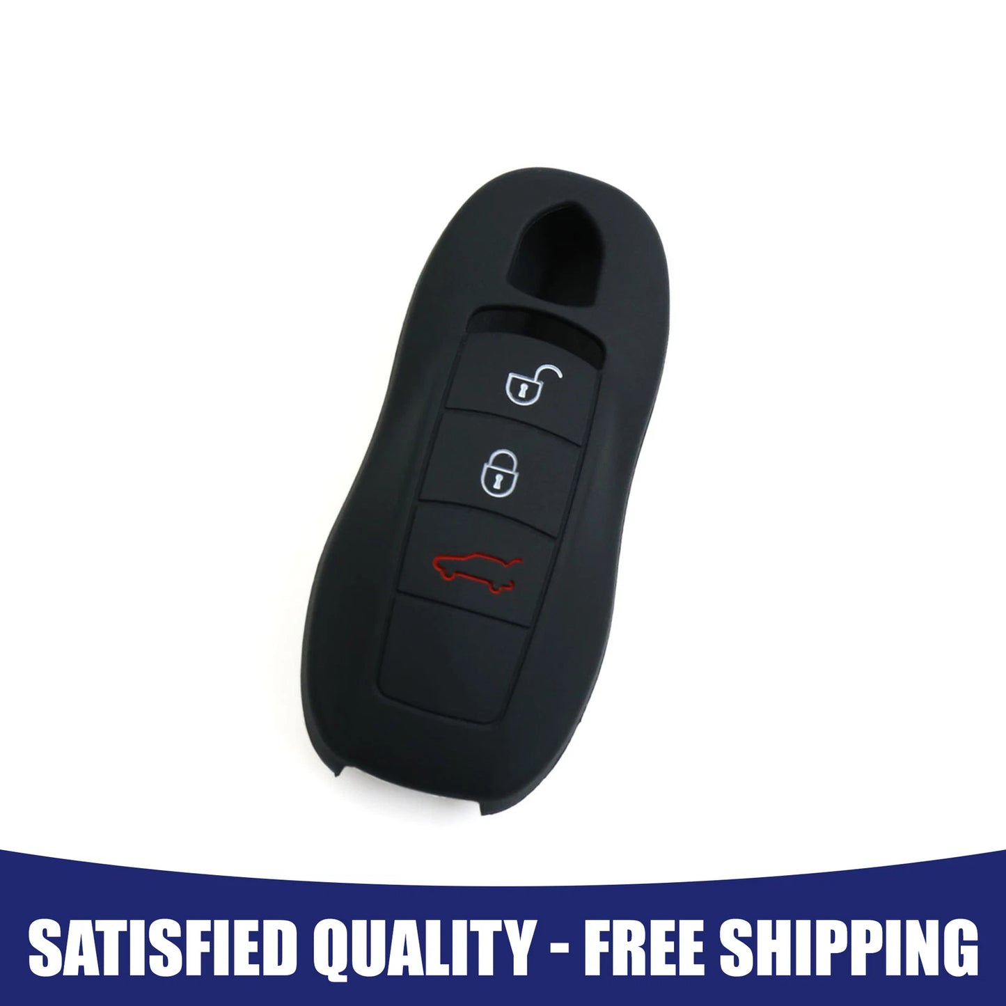 Silicone Car Remote Key Fob Case Cover for Porsche Macan Cayenne