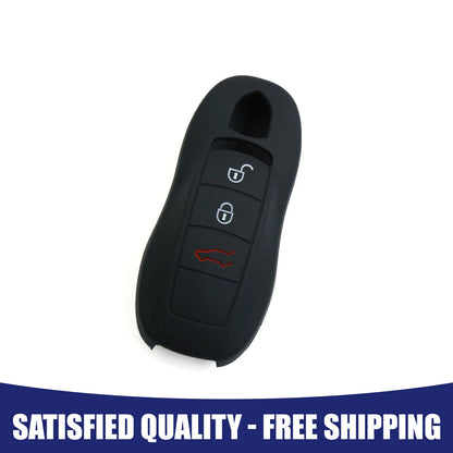 Silicone Car Remote Key Fob Case Cover for Porsche Macan Cayenne