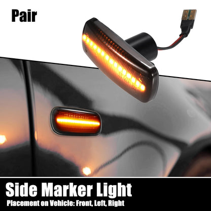 Pair LED Side Indicator Repeater Light for Dodge Caliber Journey